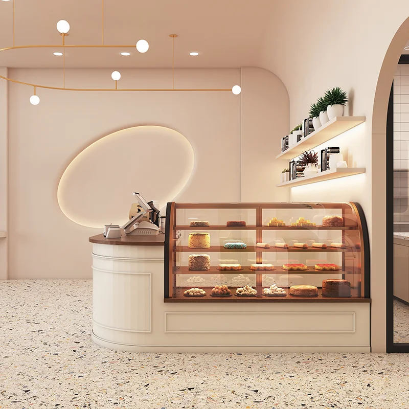 Custom. Dessert Shop Milk Tea Shop Bar Baking Shop Counter Cake Bread Checkout Cashier Coffee Shop Dining Table Customization