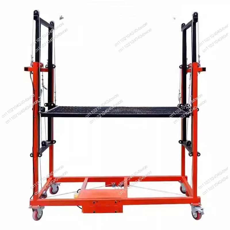 

Electric lifting scaffolding 1.5M automatic folding mobile remote control indoor construction site decoration shelf new lift pla