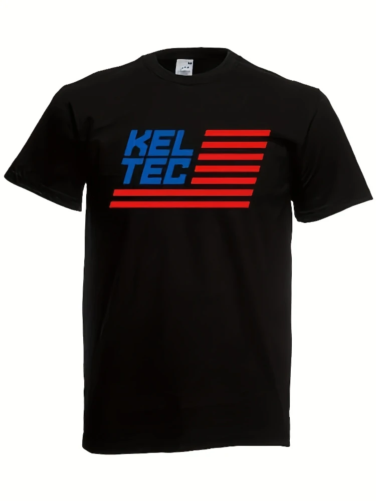 

Keltec Logo Guns Firearms Riffles pattern -100% cotton summer short sleeve O-neck men's printed T-shirt.
