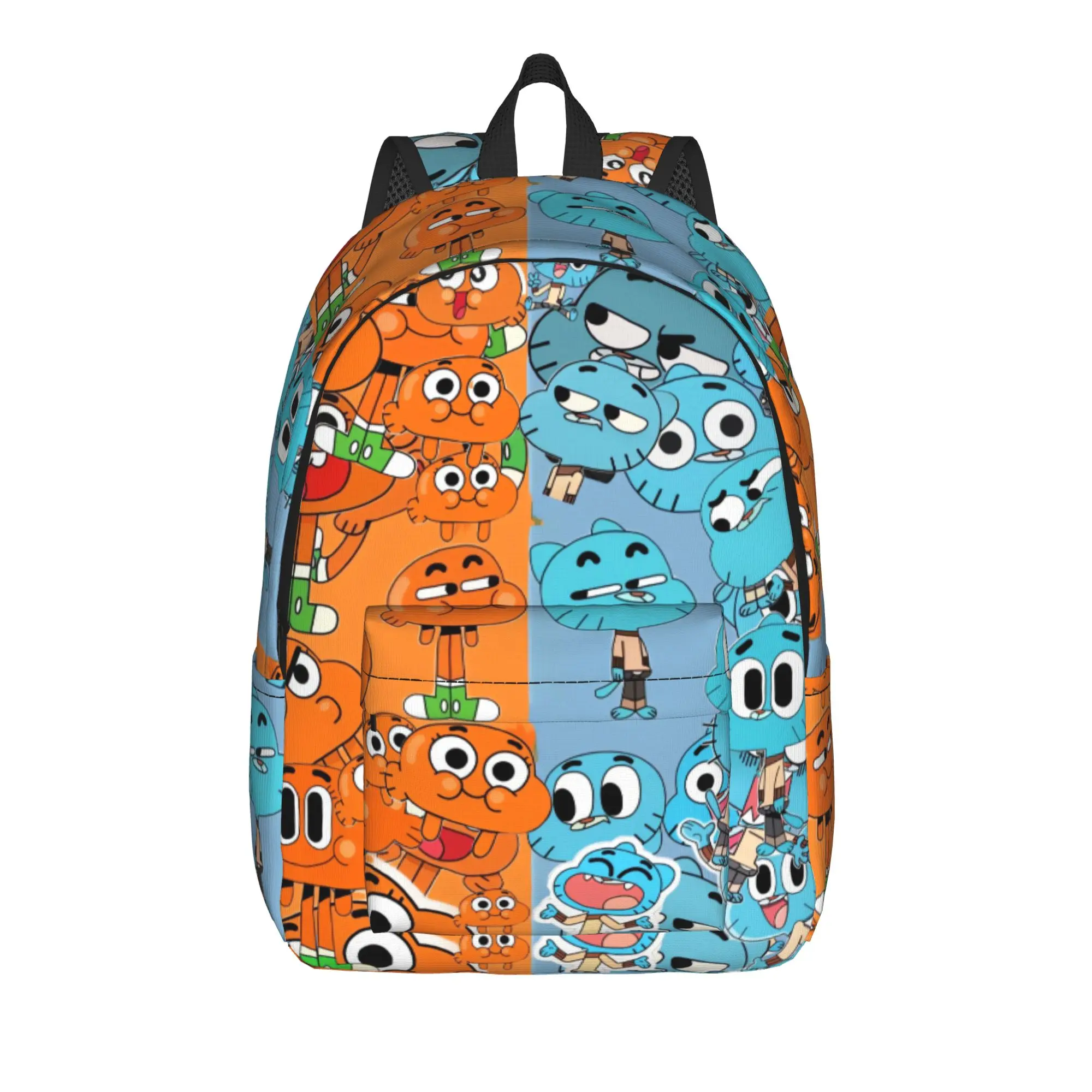 Gumball Gum Ball Watterson Amazing Cartoon Backpack  Sport Backpacks Boy Fun High School Bags Custom Pattern Rucksack