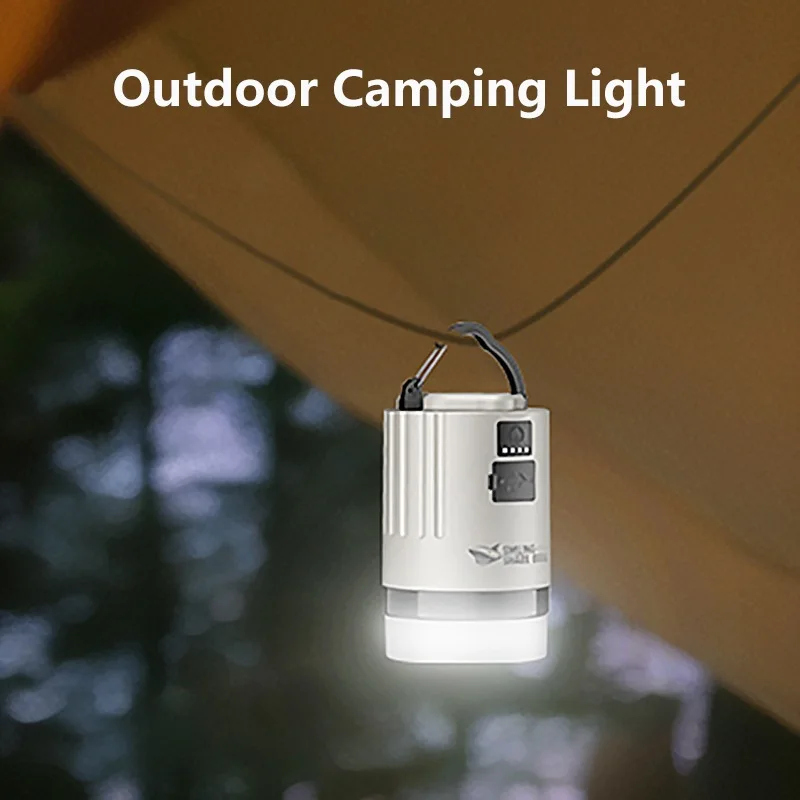 LED Camping Lamp Retro Hanging Lamp Portable Camping Light Waterproof Rechargeable Outdoor Light Lantern Colorful Light