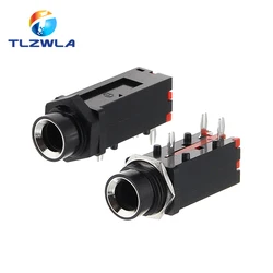 5PCS PJ-309 6.35mm Audio Jack 3Pin Stereo Audio Socket Microphone Welding Line For Microphone Socket PJ309