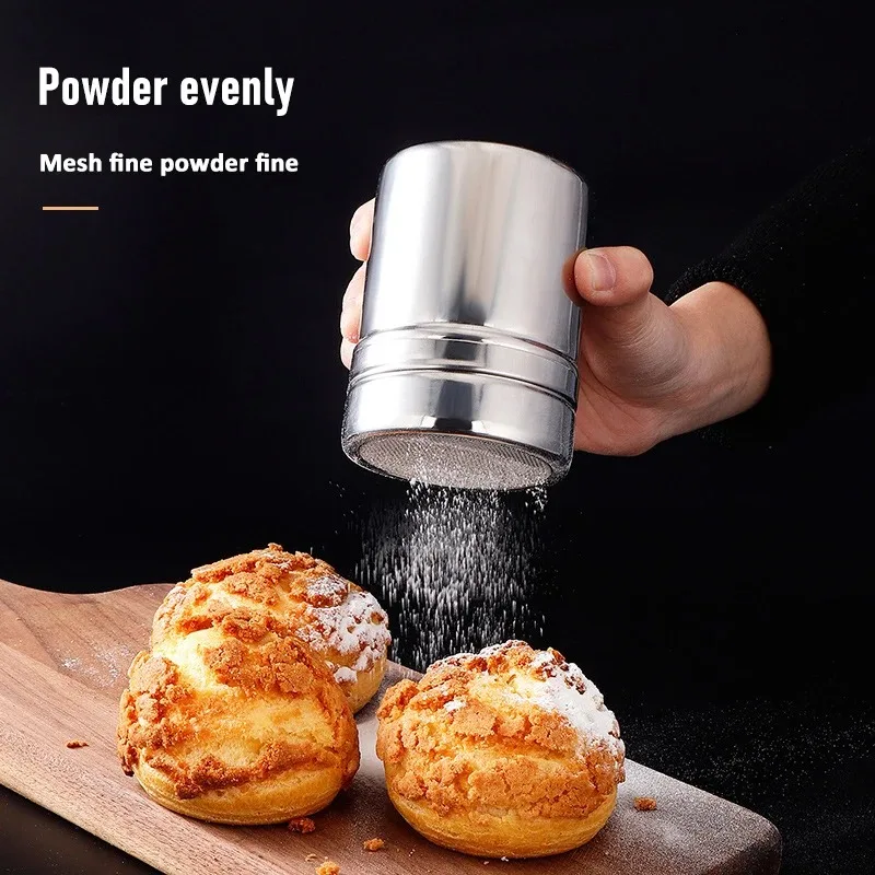 الفولاذ المقاوم للصدأ الشوكولاته شاكر للدقيق ، القهوة المغربل ، قالب الإستنسل ، سترو الوسادة ، المنفضة ، أدوات الرش ، 16 قطعة