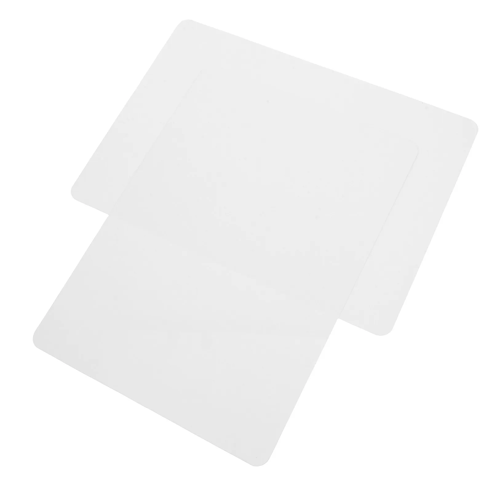 2Pcs Small Whiteboard Dry Erase Sheet Portable Erasable Writing Drawing Plastic Board for Office Classroom Students