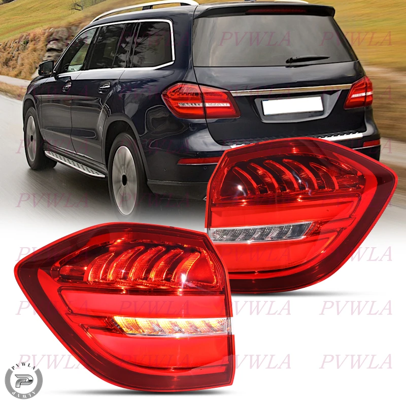 

Светодиодный задний фонарь для Benz GLS X166 2015 2016 2017 2018 2019, задний фонарь тормоза, автомобильные аксессуары 1669060202 1669060302