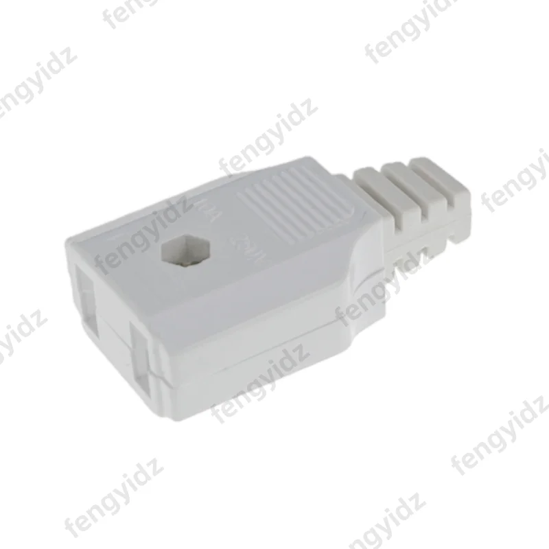 US American 2 Pin AC Electrical Power Male Plug Female Socket Outlet Adaptor Adapter w/ Wire Rewireable Extension Cord Connector
