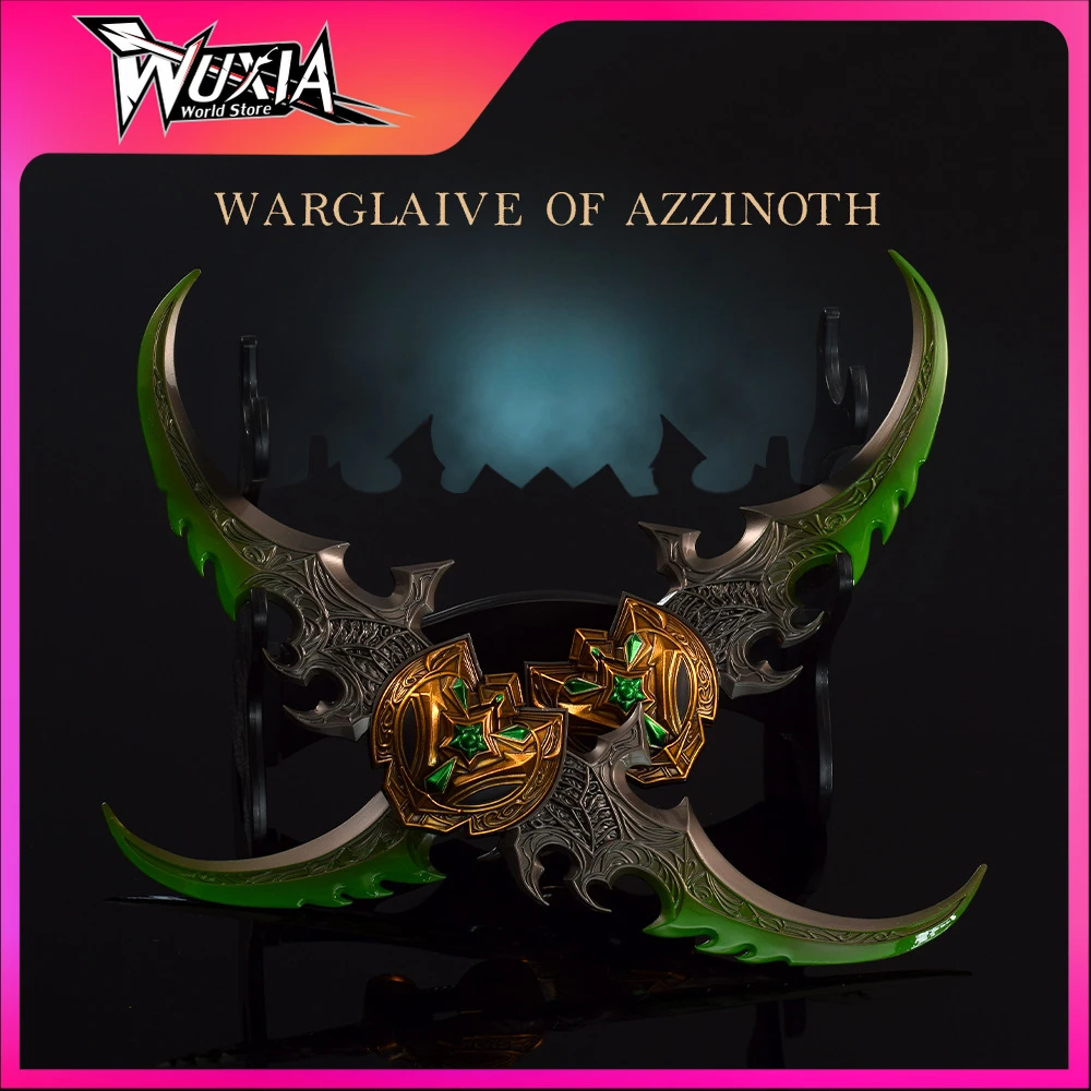 World of Warcraft Weapon Warglaive of Azzinoth Burning Legion Illidan Stormrage Game Peripheral 22cm Metal Model Gifts Toys Boys