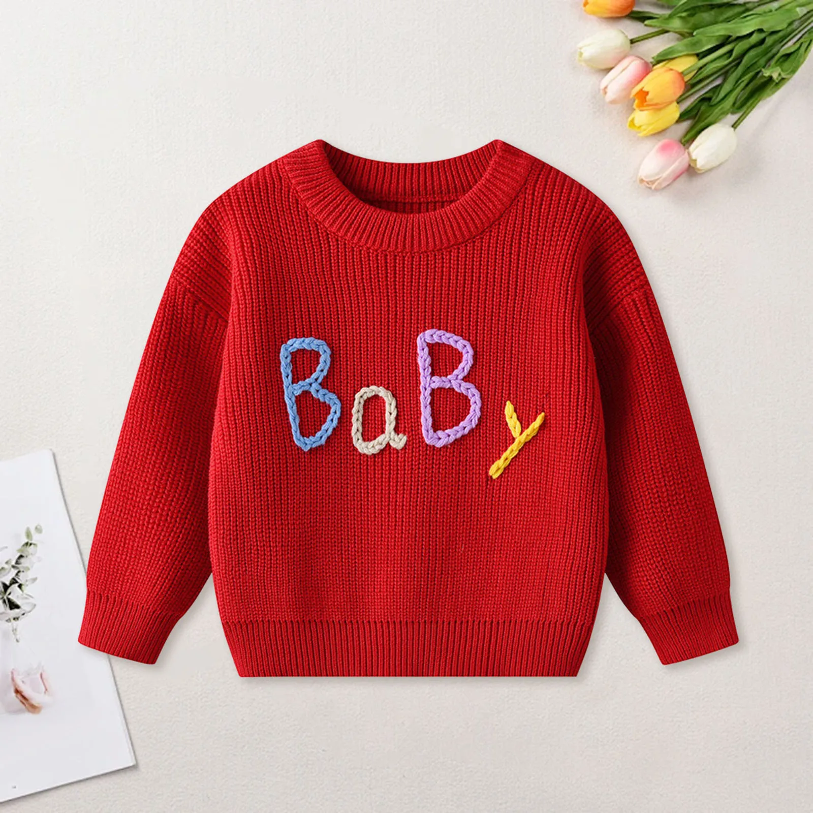 

Casual Sweater Sweatshirt For Boys And Girls Embroidered Bottoming Sweaters For Fall Winter Streetwear Popular Pullover 2025
