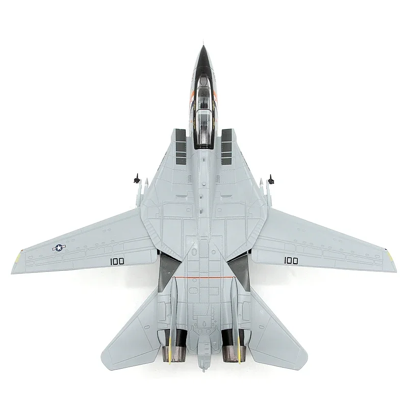 Diecast 1/72 Scale AF1 US Navy F-14D Tomcat Fighter VF-2 NE100 F14 Alloy Militarized Combat Aircraft Model Collectible Toy Gift