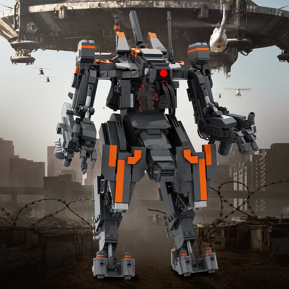 

MOC Movie Monster District 9 Big Prawn Robot Building Blocks Set District 9 Alien Armor Model Bricks Puzzle Toys Children Gifts