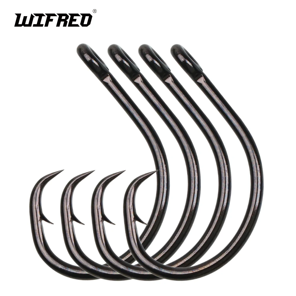 

Wifreo 10pcs High Carbon Steel Inline Circle Hook Wide Gap Live Bait Hook Saltwater Fishing Hook For Bass Catfish Snapper Marlin