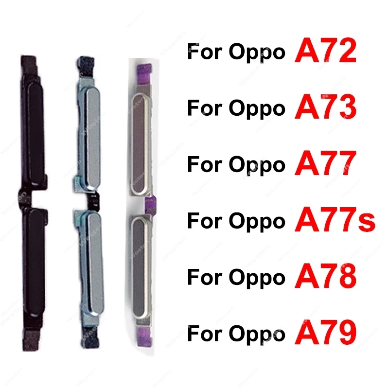

For OPPO A72 A73 A77 A78 A79 4G 5G Power Volume Button On OFF Power Volume Side Keys Volume Power Buttons Replacement
