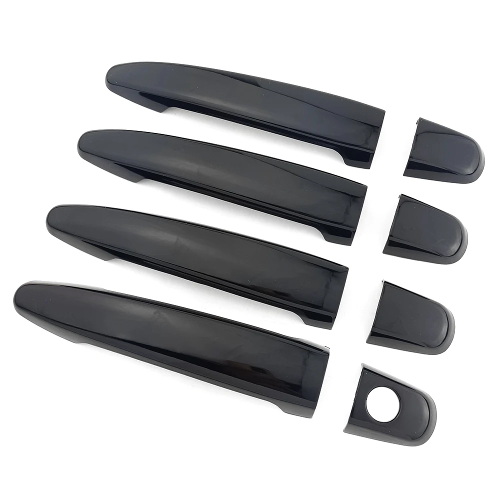 

For Toyota Tacoma 2005-2011 Noah Voxy 2007-2013 Glossy Piano Black Exterior Door Handle Cover Trim Anti Scratch Decor Caps