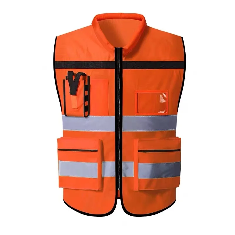 High Visibility Reflective Safety Reflective Vest Personalized Customized Night Cycling Work Clothes For Construction Workers