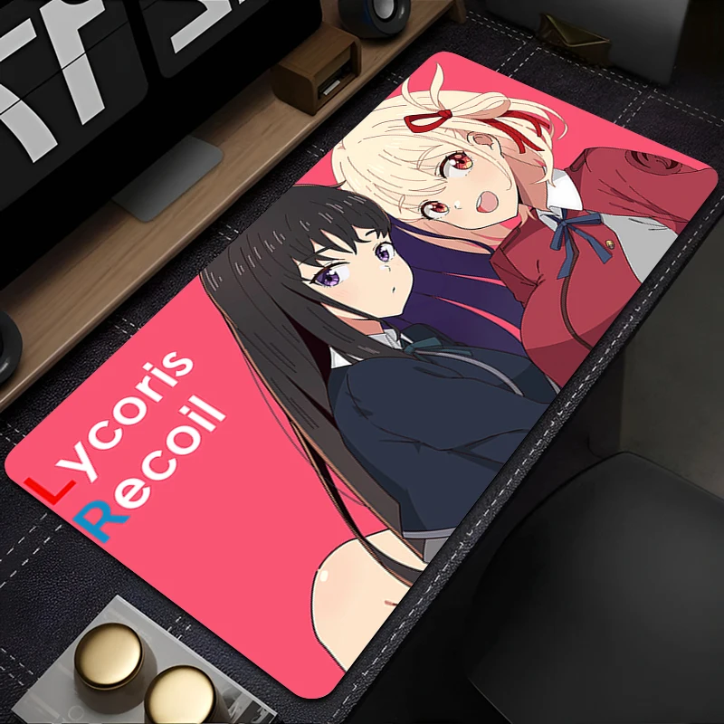 Mousepad Lycoris Anime Computer Game Mouse Pad Gaming Accessories big Non-Slip Printing Deskmat Keyboard Pad PC carpet Mausepad