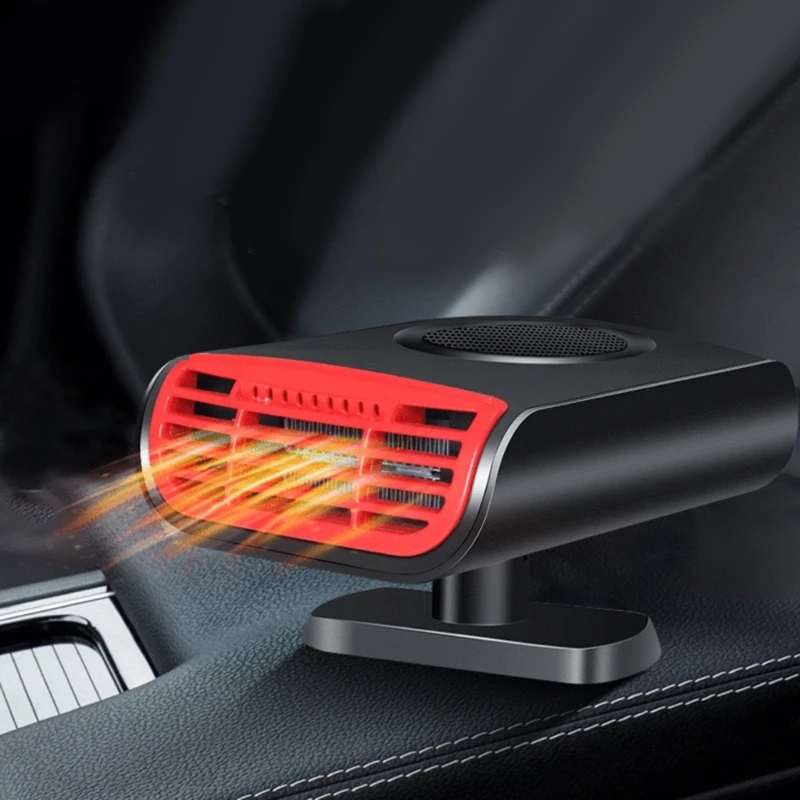 Portable 12V Car Heater Cigarette Lighter Windshield Defroster & Defogger 2 in 1 Fast Heating/Cooling Heater Demister