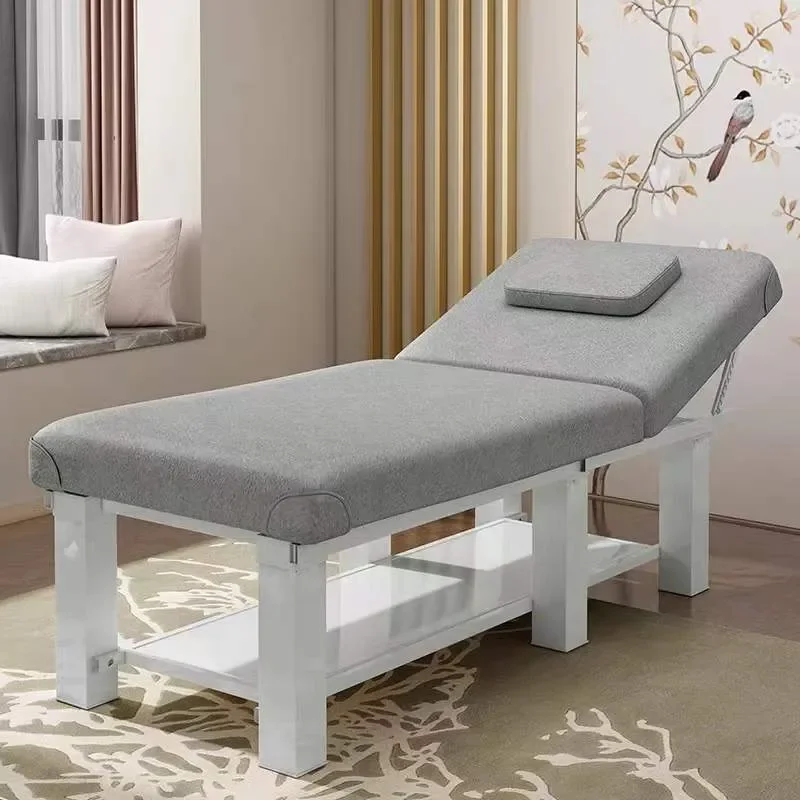 for Beauty Bed Salon Special Massage Bed Household Moxibustion Physiotherapy Body Bed with Holes Embroidered Eyelashes