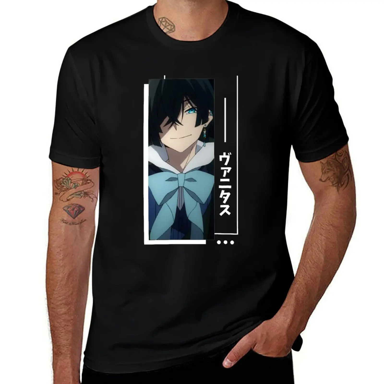 

Vanitas Kanji - The case study of Vanitas Vanitas no Carte T-Shirt t shirt man casual cotton tshirt 100% T-Shirt