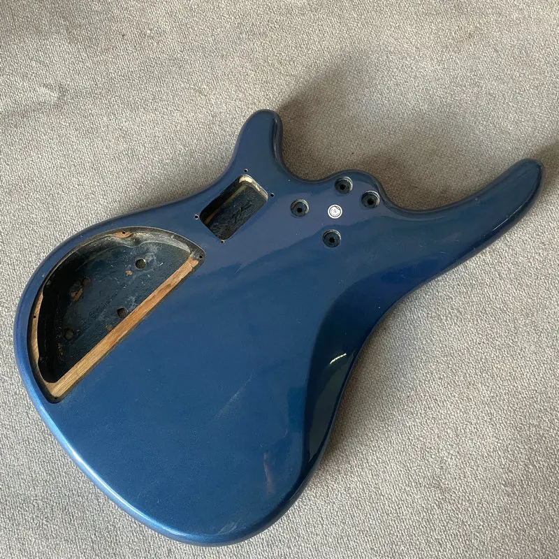 Jb180 metálico cor azul 4 ou 5 cordas guitarra elétrica baixo corpo madeira maciça mão direita captadores pjb ativos diy & substituir peças