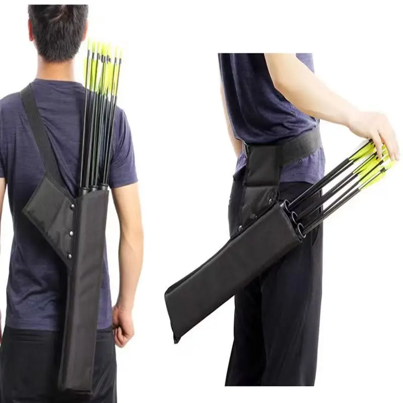 

NewThree-tube bow quiver with double back straps, traditional arrow pouch, quiver, archery bag, accessories, quiver, archery bag