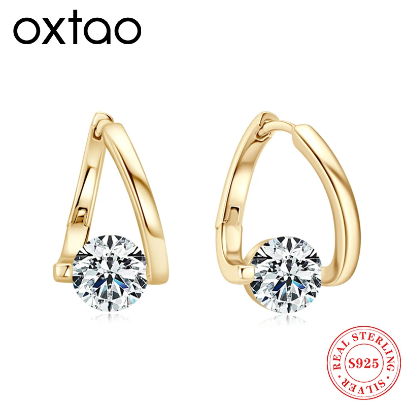 

2 шт. классические серьги-кольца из стерлингового серебра 925 пробы круглой огранки 6,5 мм 1,0 карата с муассанитом женские витые серьги-кольца с одним камнем изысканные ювелирные изделия