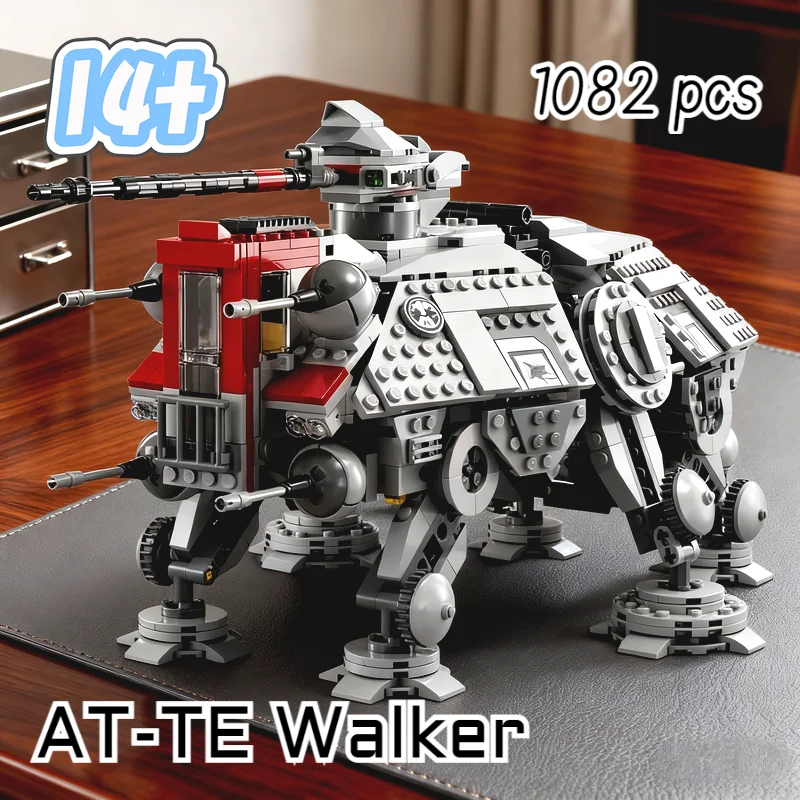 

Конструктор 1082 детали: Звездный межзвездный конфликт, тактический вездеход ATTE Walker 75337, модель из строительных блоков, игрушка, подарок на день рождения