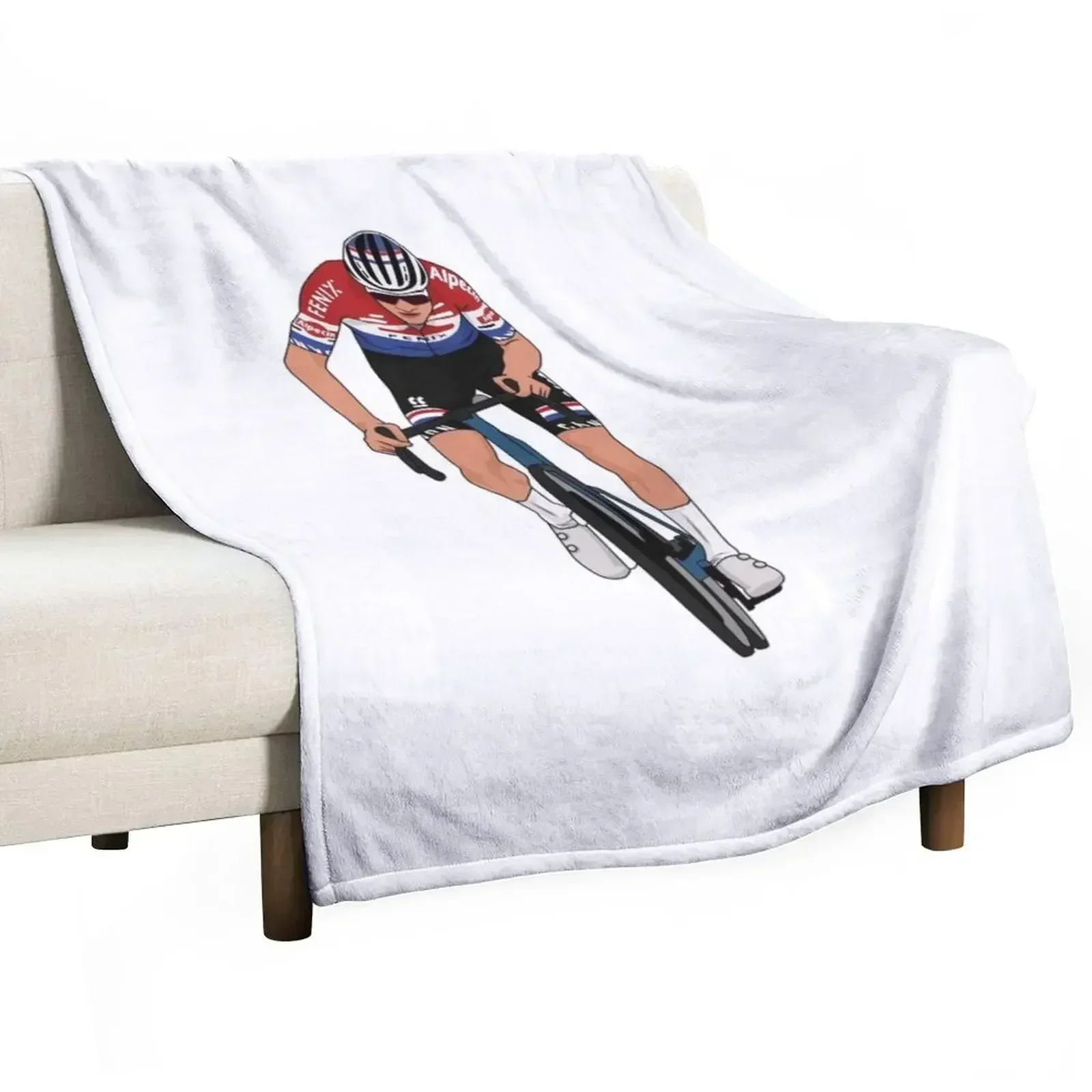 Mathieu van der poel - MVDP Throw Blanket anime Travel for winter Blankets