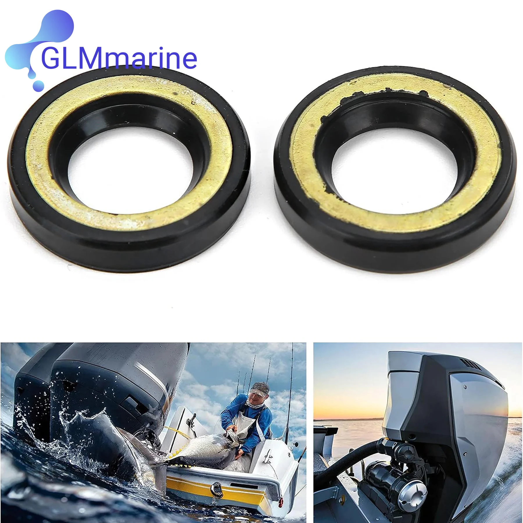 2 Sets 17*30*6 MM Marine Propeller Shaft Oil Seal 93101‑17054 Replacement for Yamaha Outboard 2 and 4 Stroke 9.9 15 HP Engines view 6