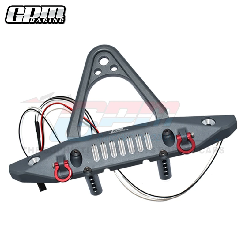 GPM Alu Front Bumper With D-Rings (Spiked Design) For SCX6 Jeep Trial Honcho