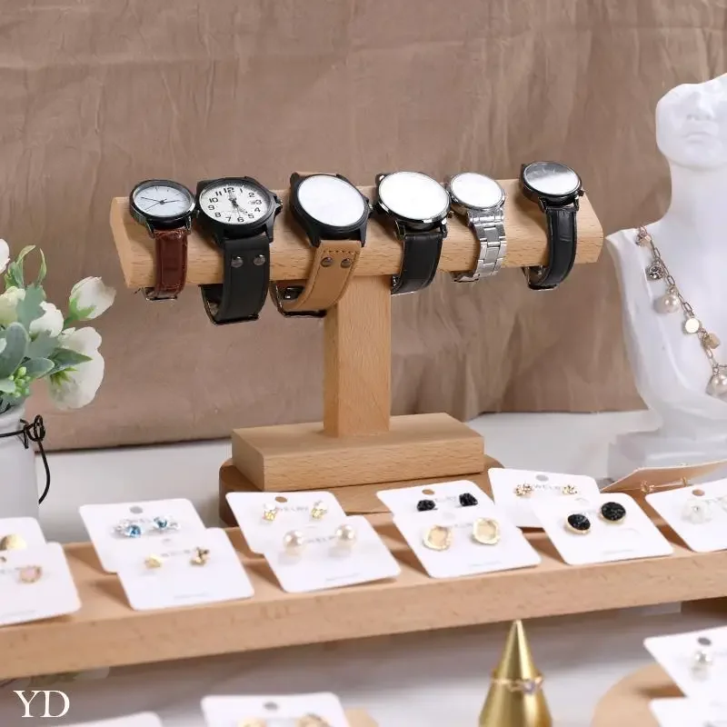 حامل خشبي للزينة الإبداعية ، والوقوف على الأساور والإسورة ، ورف العرض ، وعرض المجوهرات ، وتجارة التجزئة