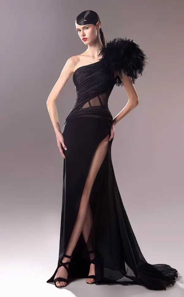 

Элегантные шифоновые плиссированные платья трапециевидной формы на одно плечо по индивидуальному заказу, вечерние платья высокого качества в тон