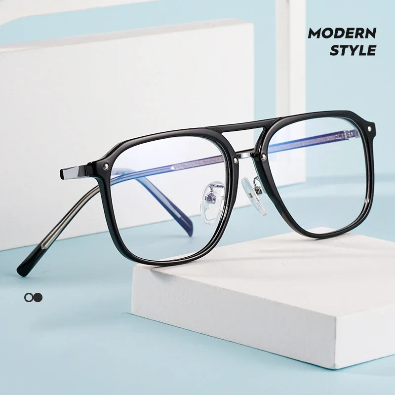 

Blue Light Blocking Glasses Frame Eyewear Alloy Full Rim Prescription Eyeglasses with Recipe Oculos De Grau KBT98801