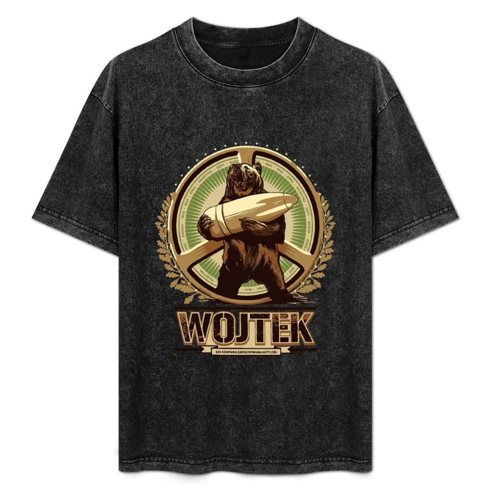 

Футболка Hero Bear Wojtek Hip Hops Tops, забавная футболка с минималистичным дизайном и круглым вырезом