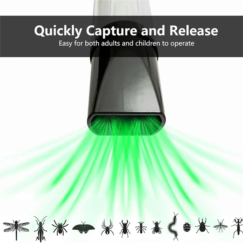 

A50M-2 Pack Bug Vacuum Catcher Small Insect Catcher Tool With LED Light Bug Sucker For Home Garden Insect Catcher