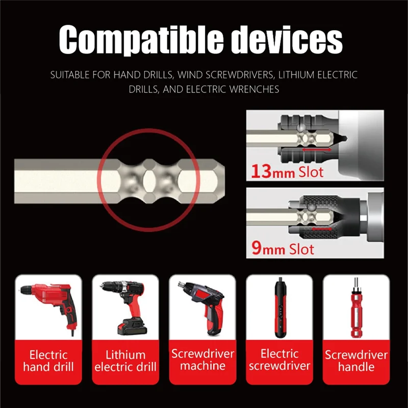 

Fresh Anti Slip Screwdriver Bits 12-Piece High-Magnetic Screwdriver Drill Bit Set For Electric & Impact Drivers,
