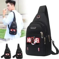 2024 New Deadpool Spider-man Oxford Men Chest Bag Crossbody Single Shoulder Travel Handbag Chest Bags Capacity Chest Men Bag