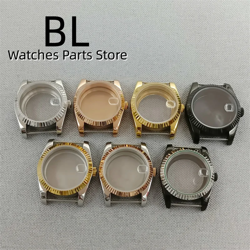 

BLIGER 36mm/39mm Fluted Watch Case Sapphire Glass For NH34 NH35 NH36 NH38 NH39 NH70 NH72 ETA PT5000 MINGZHU DG MIYOTA Movement