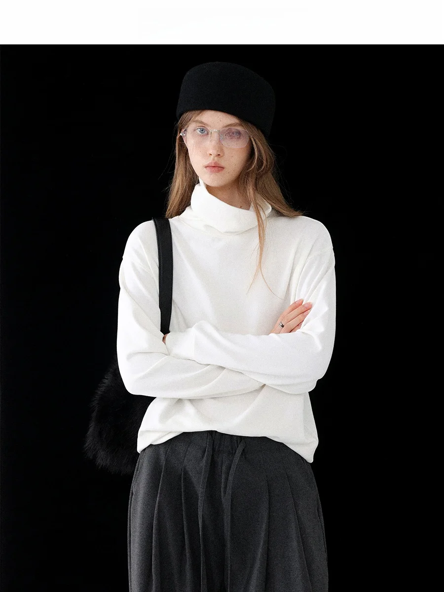 

CHACHA Теплый флисовый оверсайз-комплект: лонгслив с круглым вырезом и свободные повседневные брюки с поясом