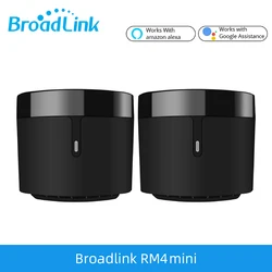 Broadlink RM4 Mini Evrensel Akıllı IR Uzaktan Kumanda Anahtarı HTS2 Sıcaklık Nem Sensörü Çalışır Alexa Google Ev Asistanı