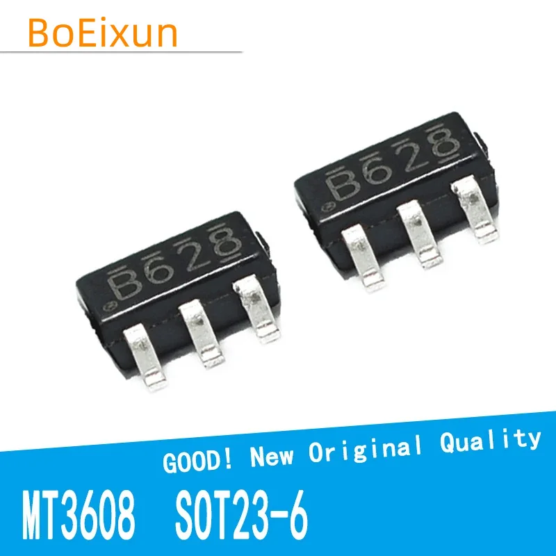 10PCS/LOT MT3608 3608 B628 SOT-23-6 5V/1.2A FM3608 Special Chip For Mobile Power New Good Quality Chipset