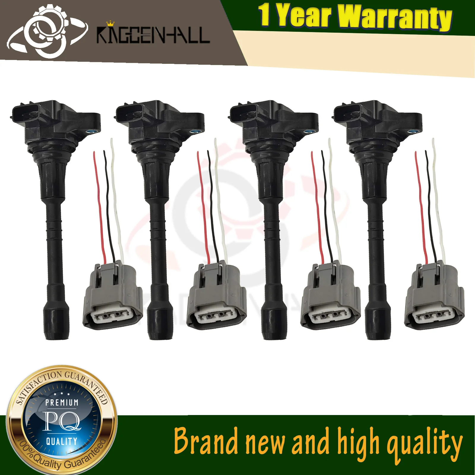 

Auto Parts 4pcs High Quality Auto Ignition Coil Compatible with Nissan Armada Patrol INFINITI QX80 QX56 5.6L VK56VD 224481LA0A