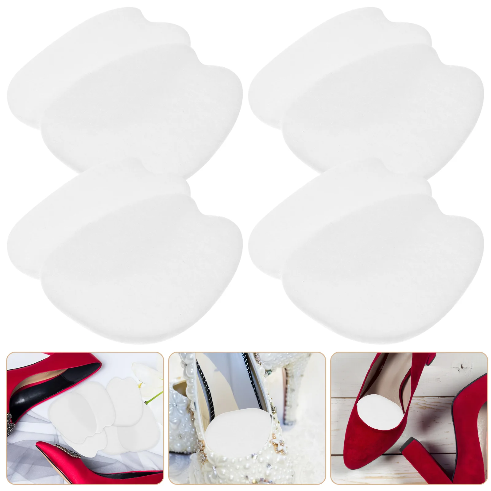 9 Pairs Felt Non-slip Foot Stickers Shoe Tongue Comfort Pads Heel Grips Women Shoes Invisible Inserts Insole Multi-use Cushions