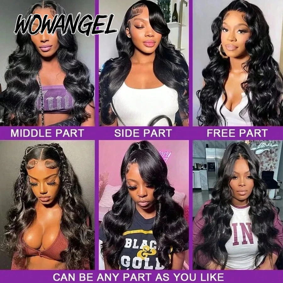 الجسم موجة باروكة من شعر طبيعي خام 250% 13x6 HD الدانتيل كامل الباروكات الأمامية شعر الإنسان قبل قطعها جلود ذوبان الدانتيل شعر مستعار أمامي للنساء