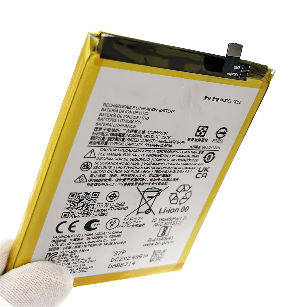 100% genuine Brand New QB50 5000mAh Battery For Motorola MOTO G84 5G XT2347 XT2347-2 Mobile phone Replacement Batteries Batteria