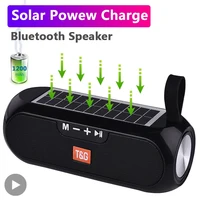 Radio Solar FM para exteriores, altavoz inalámbrico portátil con Bluetooth, caja de sonido de música, Subwoofer, bajo, Aux, PC, TV, ordenador, TV, estéreo Hifi, Mp3