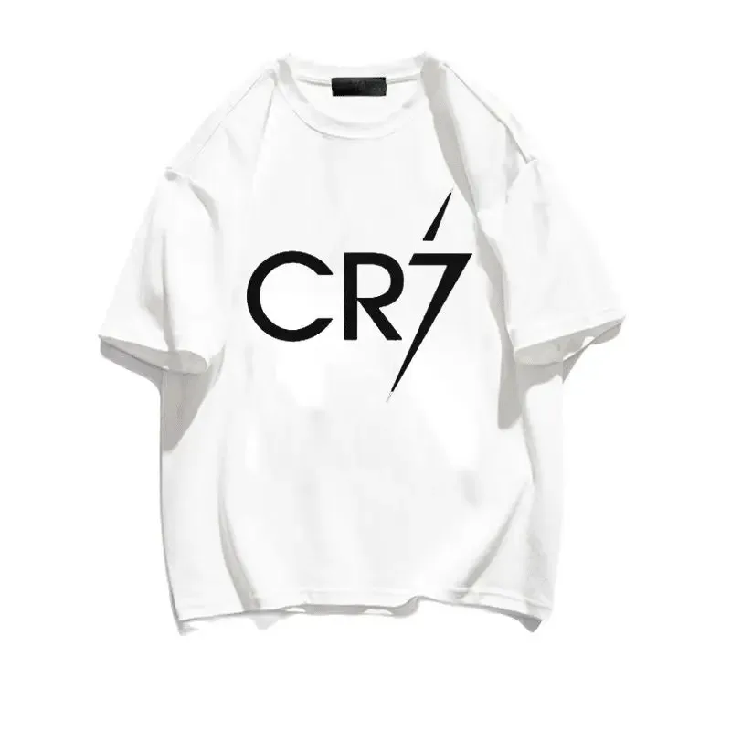 High Quality Trendy T-shirt Cr7 Cotton Vintage Tshirt Luxury Streetwear Tees Top for Men Brand Short Sleeve T-shirt for Men