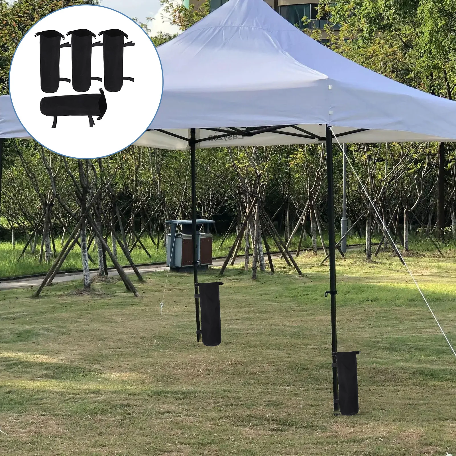 

4pcs Outdoor Advertising Shed Canopy Fixed Sandbag Tent Stability Windproof Heavy Duty Sand Bags for Garden Event Tents