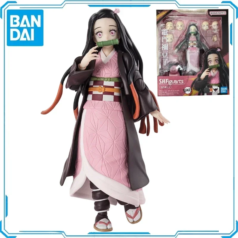 

В наличии оригинальная серия Bandai SHF Demon Slayer Kamado Nezuko, экшн-фигурка, анимационная игрушка, подарок, модель, коллекционная аниме, хобби