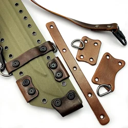 5 Types Vegetable Tanned Leather Tactical Straight Knife KYDEX Sheath Scabbard Cover Belt Protective Pad Anti Collision