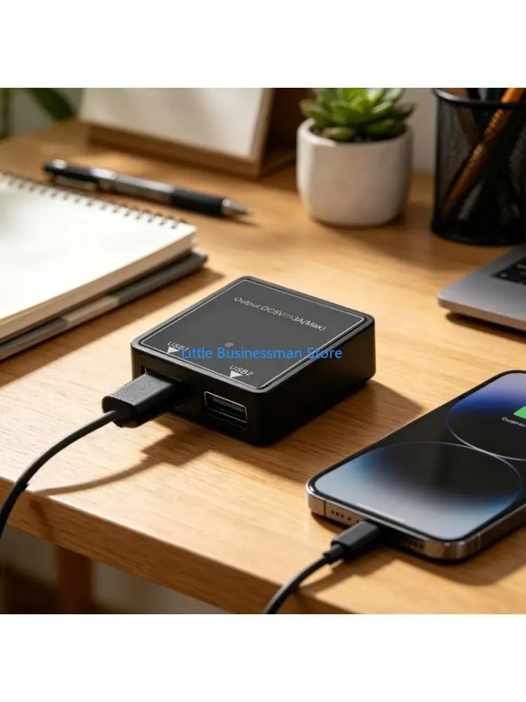 Universal Double USB Solar Base For Digital Devices Works With 5.5V 30V Solar Panel And Vehicles Batteries M76A
